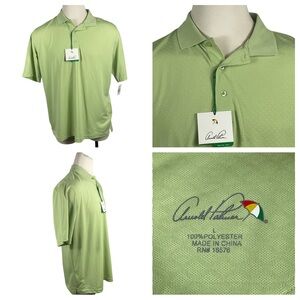 Men's Arnold Palmer Quick Dry Diamond Pattern‎ Polo Large 0133